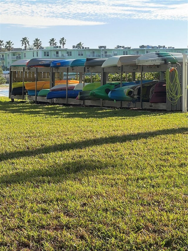 view of community with a yard