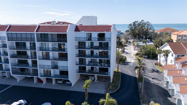 view of property featuring a water view