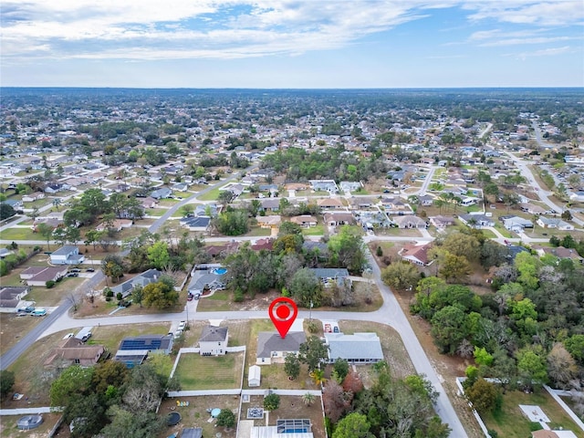 birds eye view of property featuring a residential view