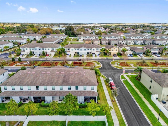bird's eye view featuring a residential view