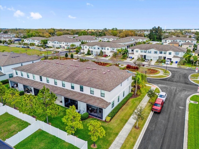 aerial view featuring a residential view