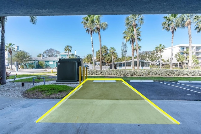 view of uncovered parking lot