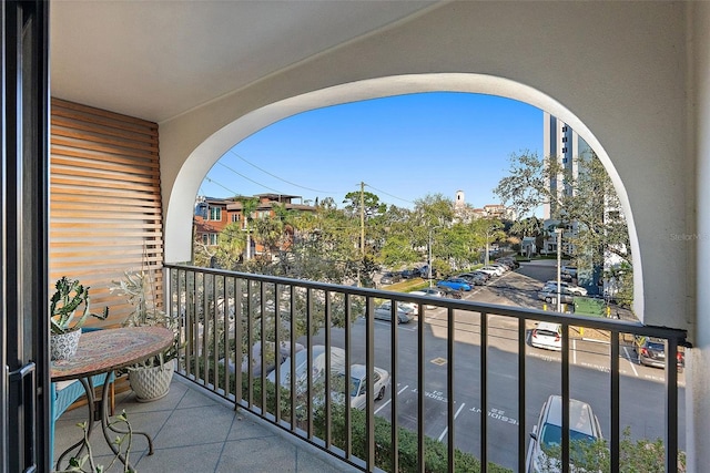 view of balcony