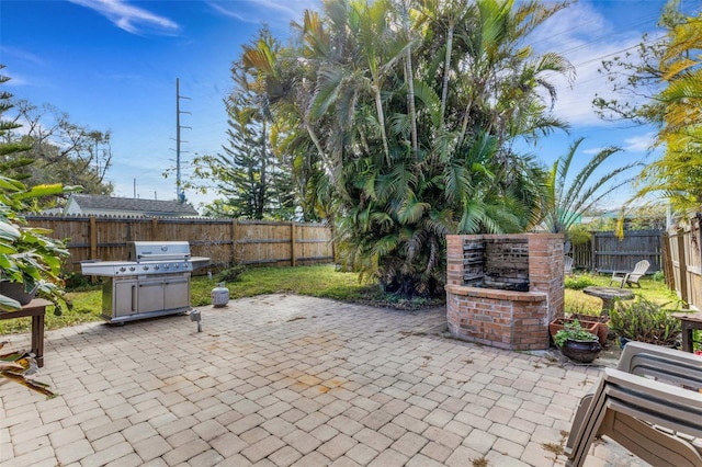 view of patio / terrace with a fenced backyard