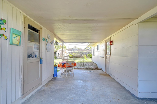 view of patio / terrace with fence