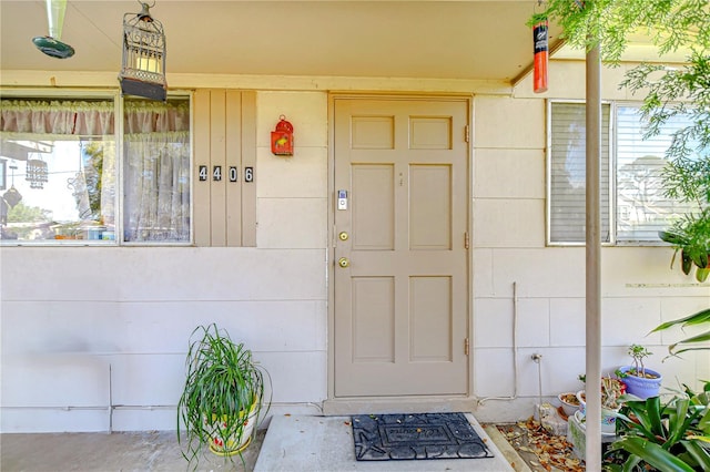 view of entrance to property