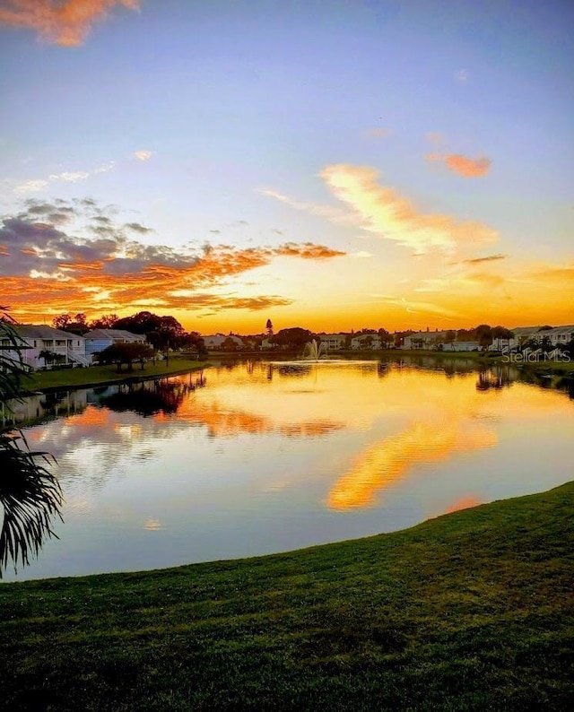 view of water feature