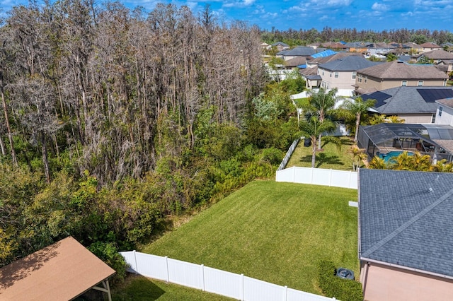 drone / aerial view featuring a residential view