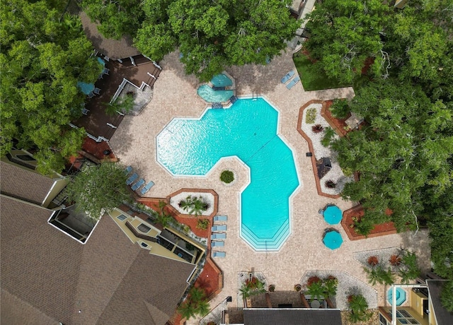 birds eye view of property