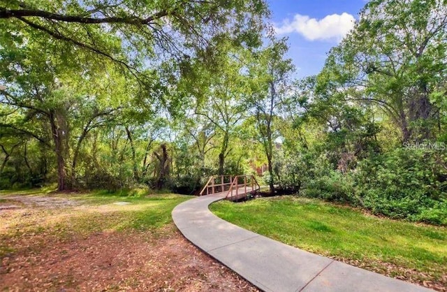 view of home's community featuring a yard