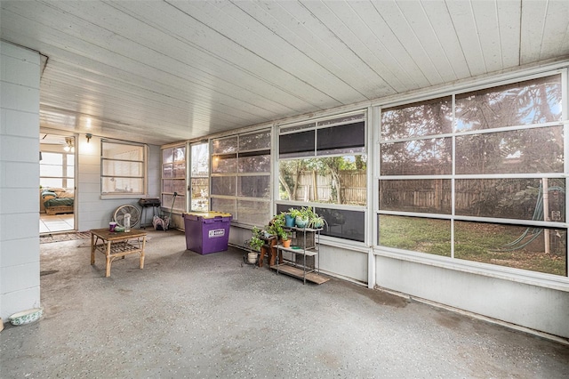 view of sunroom / solarium