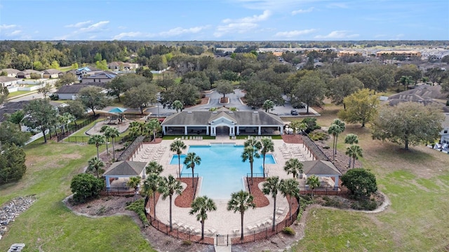 birds eye view of property