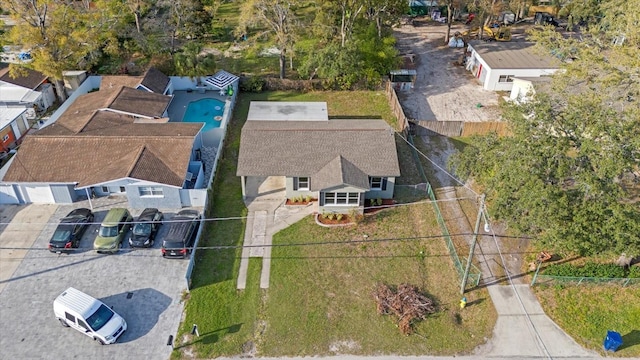 birds eye view of property