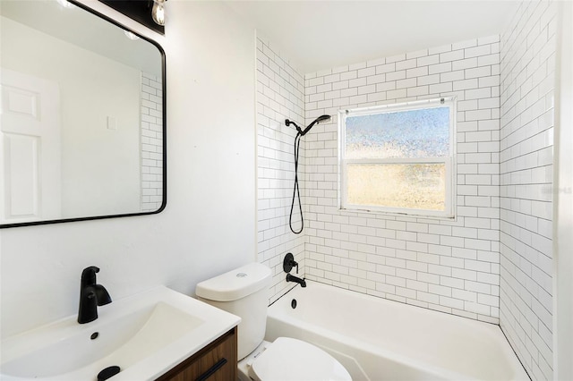 679 71st Ave N, Saint Petersburg, FL 33702 - bathroom featuring vanity, toilet, and washtub / shower combination