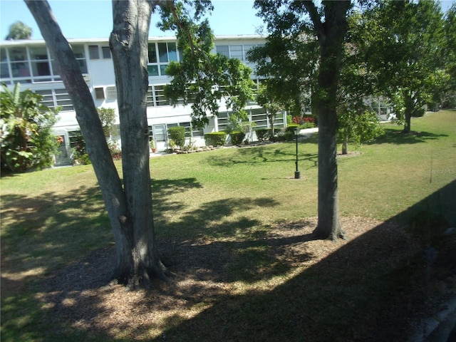 view of home's community featuring a lawn