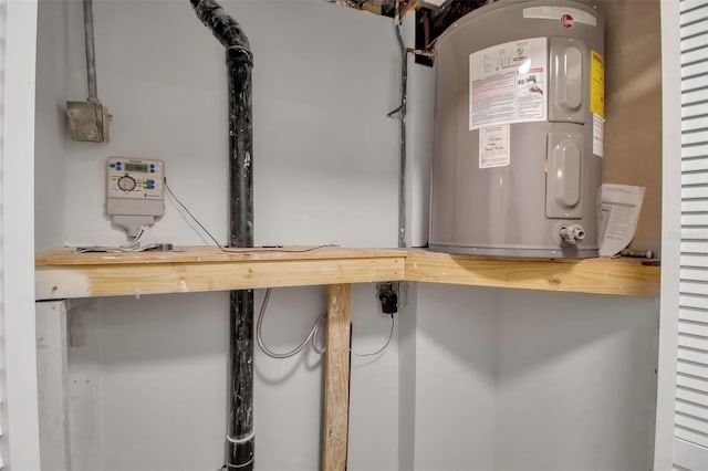 7 Georgia Ave, Crystal Beach, FL 34681 - utility room with electric water heater