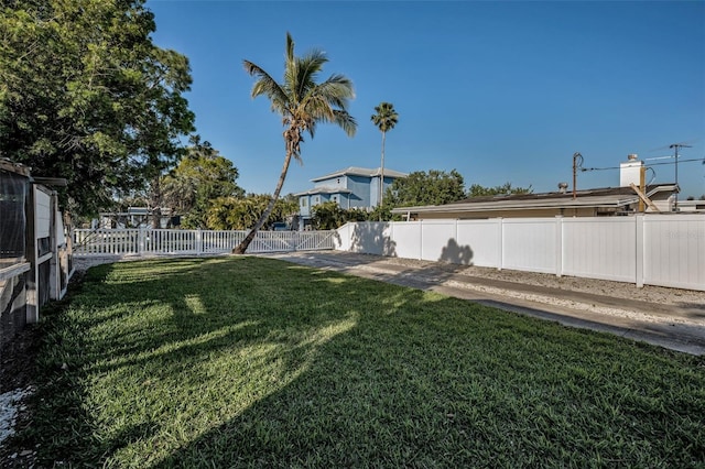 7 Georgia Ave, Crystal Beach, FL 34681 - view of yard with a fenced backyard