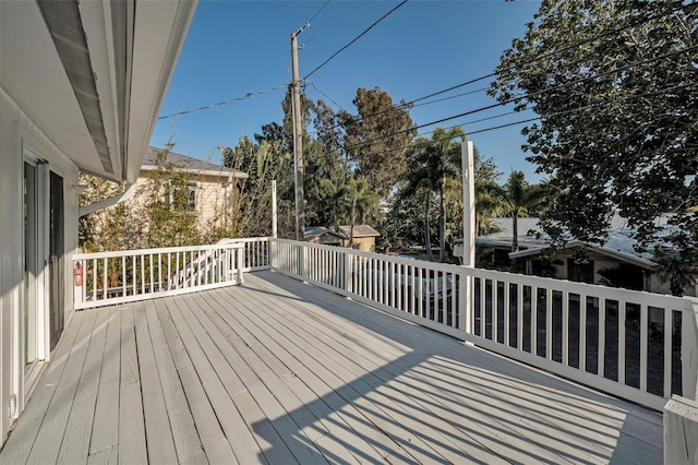 7 Georgia Ave, Crystal Beach, FL 34681 - view of wooden terrace
