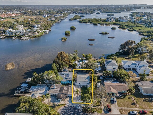 7 Georgia Ave, Crystal Beach, FL 34681 - aerial view with a residential view and a water view