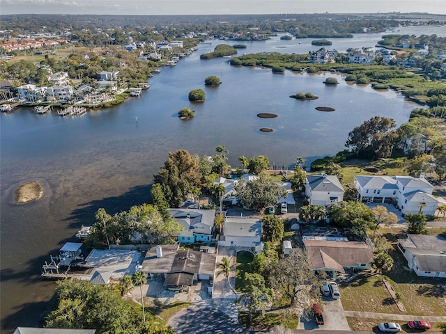 7 Georgia Ave, Crystal Beach, FL 34681 - aerial view featuring a residential view and a water view