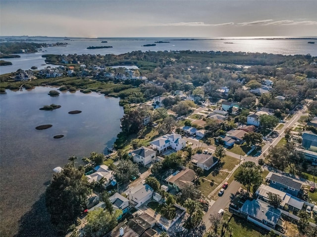 7 Georgia Ave, Crystal Beach, FL 34681 - drone / aerial view featuring a water view