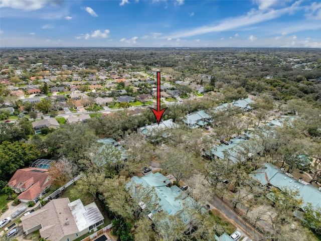 aerial view featuring a residential view