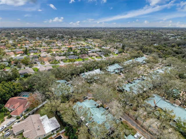 bird's eye view with a residential view