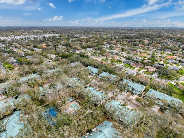 bird's eye view with a residential view