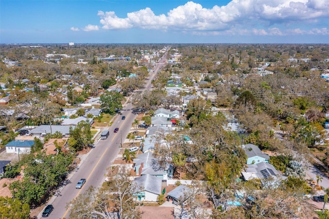 drone / aerial view with a residential view