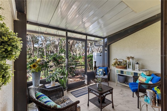 view of sunroom / solarium