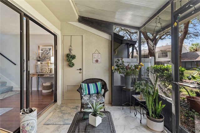 view of sunroom / solarium