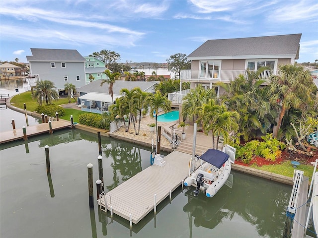 17404 1st St E, Redington Shores, FL 33708 - dock area with a water view