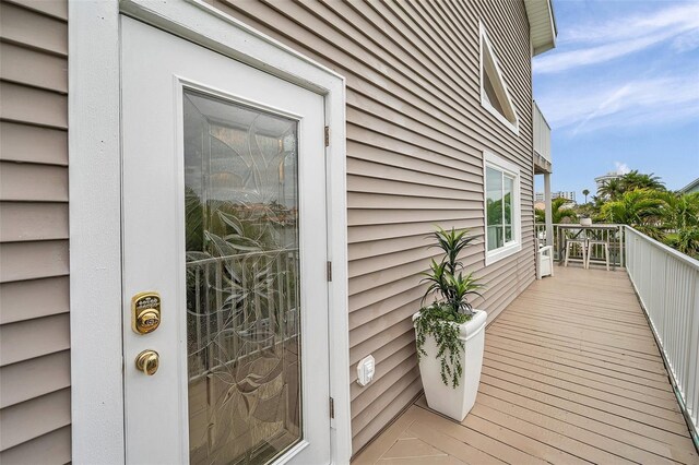 17404 1st St E, Redington Shores, FL 33708 - view of wooden deck