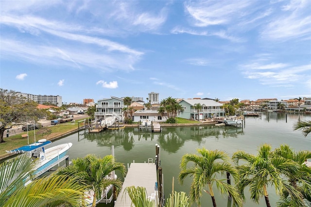 17404 1st St E, Redington Shores, FL 33708 - water view with a dock