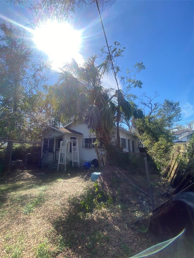 view of home's exterior