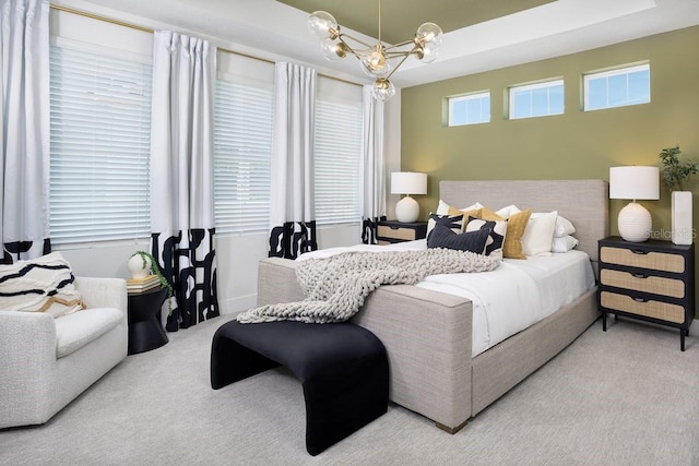 4717 W Mccoy St Unit 18, Tampa, FL 33616 - bedroom featuring carpet flooring and a chandelier