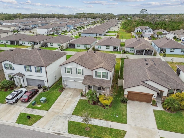 birds eye view of property featuring a residential view