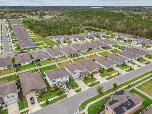 drone / aerial view featuring a residential view