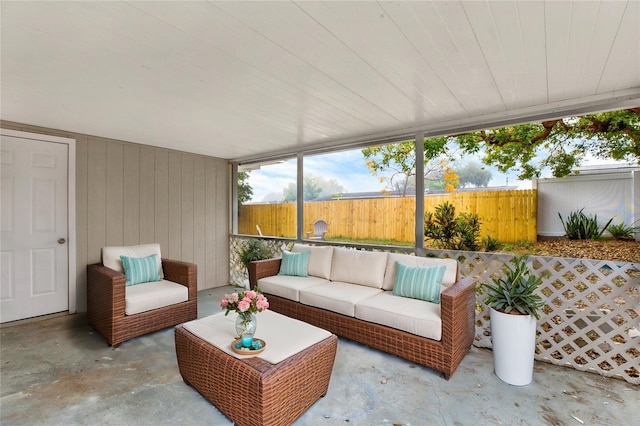 view of sunroom / solarium