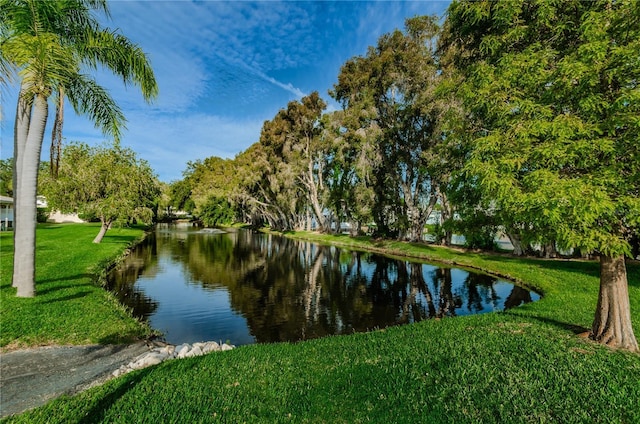 view of water feature