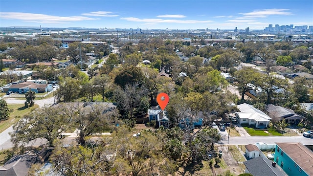 bird's eye view with a view of city