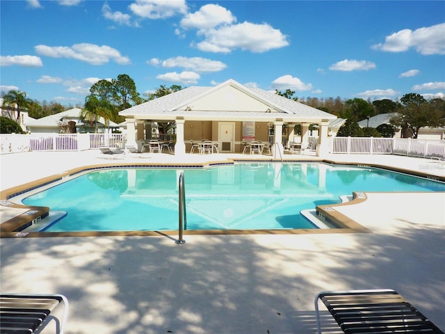 5351 Lookout Pass, Wesley Chapel, FL 33544 - pool featuring a patio and fence