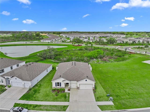 bird's eye view with a residential view