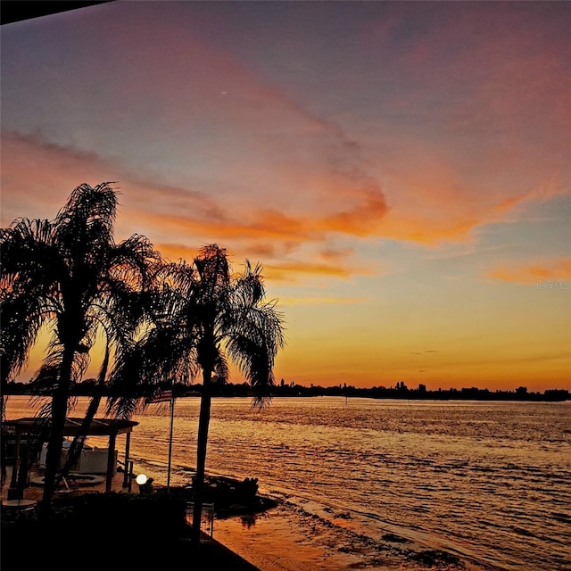 view of nature featuring a water view