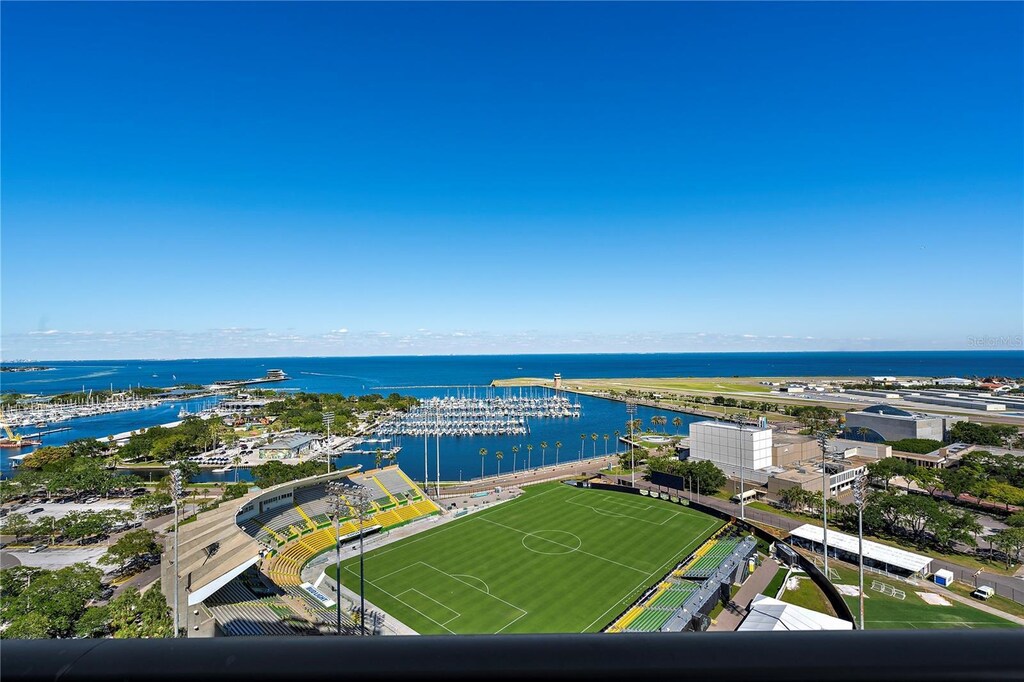 301 1st St S Unit 1901, Saint Petersburg, FL 33701 - drone / aerial view with a water view