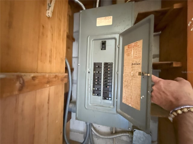 utility room with electric panel