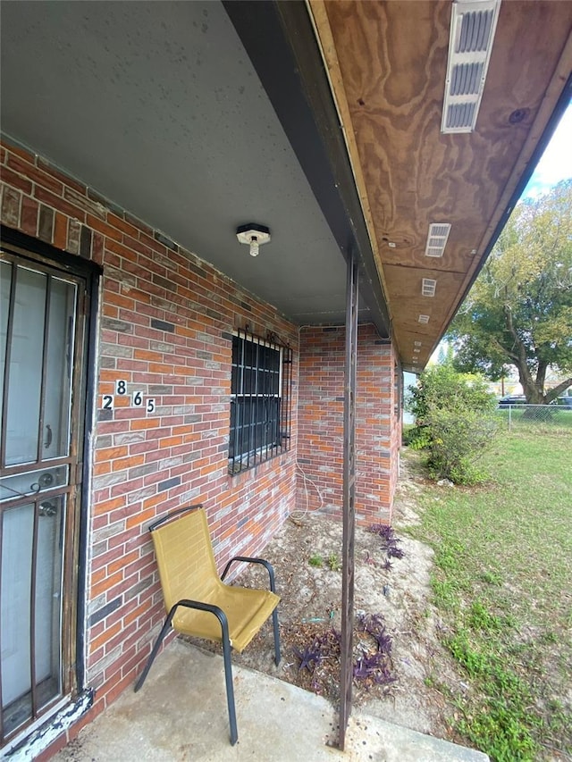 view of patio / terrace with visible vents