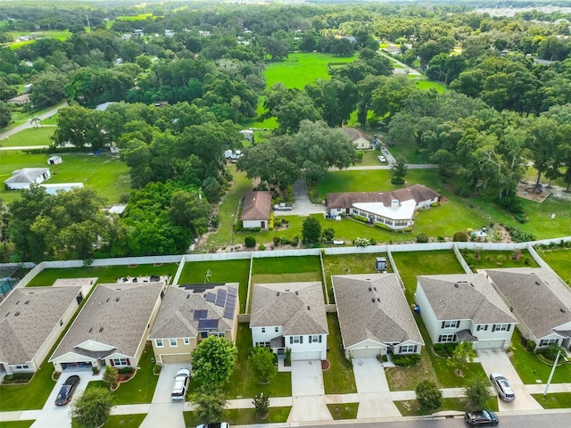 bird's eye view with a residential view