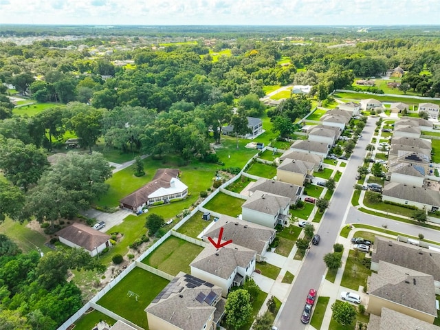 drone / aerial view featuring a residential view