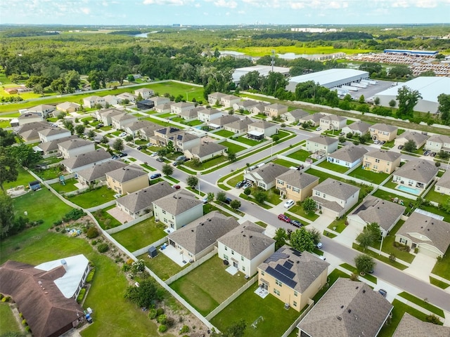 aerial view featuring a residential view